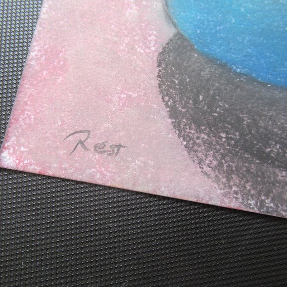 'Relax' Pastel Painting on Paper, Yoga, Woman, Colourful, 12" x 9", Original - Picture 4 of 8